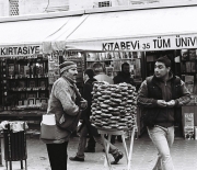 Bread Vendor at Bookmarket - Istanbul