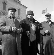 Three Men In Front Of Camii - Istanbul